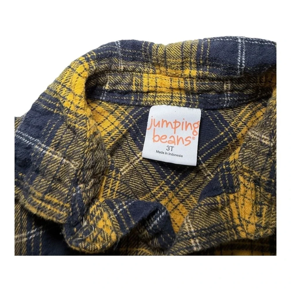 Carter's Wonder Nation Kids 3T Flannel Plaid Button Down Shirt Bundle Multicolor